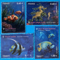 France 2012 : Série "Nature" Faune Marine N° 4646 à 4649 Oblitéré - Used Stamps