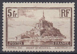 TIMBRE FRANCE MONT ST MICHEL N° 260a TYPE I NEUF ** GOMME SANS CHARNIERE - Ungebraucht