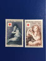 Croix Rouge 1954 N°1006/1007 Neuf Xx Gomme D'origine.cote 30.50. - Unused Stamps