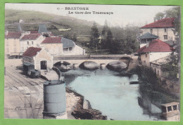 Belle CPA Colorisé BRANTOME La Gare Des Tramways Superbe ! 24 Dordogne - Brantome