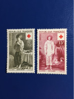 Croix Rouge 1956 N°1006/1007 Neuf Xx Gomme D'origine Cote 7.00. - Ungebraucht