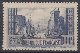 TIMBRE FRANCE PORT DE LA ROCHELLE N° 261c TYPE II NEUF * GOMME TRACE DE CHARNIERE - COTE 200 € - Unused Stamps