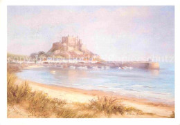 72765502 Jersey Kanalinsel Gorey Castle Kuenstlerkarte By Diana Bowen  - Altri & Non Classificati