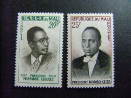 56 MALI REPUBLICA De MALI 1961 / PRESIDENTES (MAMADOU - MODIBO / YVERT 13 / 14 MNH - Malí (1959-...)