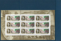 1992 RUSSIE 5957** Série 5955-57, Feuillet, Kleinbogen, Chevaux, Explorateur - Unused Stamps