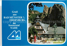 72765199 Bad Muenster Stein Ebernburg Kurmittelhaus Rheingrafenstein Felsen Bad  - Altri & Non Classificati