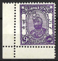 INDIA..." BIJAWAR.."...KING GEORGE V..(1910-36..)....9p.....SG3.....MINOR GUM TONE.....(CAT.VAL.£16..)....MH.. - Bijawar
