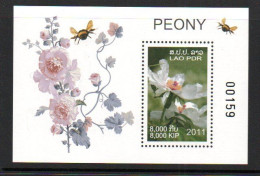 LAOS - 2011 - WATER LILLIES SOUVENIR SHEET MINT NEVER HINGED - Laos