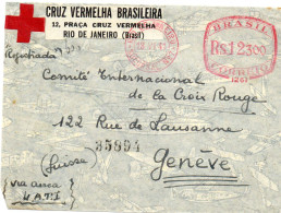 BRESIL. 1941. CRUZ VERMELHA. POUR C.I.C.R. GENEVE (SUISSE).  - Brieven En Documenten