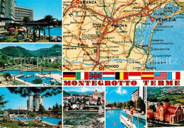 72764032 Montegrotto Terme Thermalbaeder Landkarte Montegrotto Terme - Autres & Non Classés