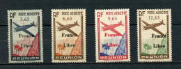 REUNION POSTE AERIENNE 24/27 FRANCE LIBRE  LUXE NEUF SANS CHARNIERE - Airmail