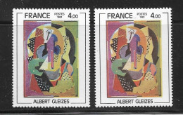 Gleizes YT 2137 + B : Le Normal ( Ocre ) + Le Vert. Superbe, Voir Le Scan. Cotes YT : 2.30 € + 12 € = 14.30 €. - Unused Stamps