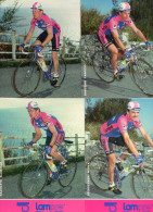 4 CP SZERSZYWSKI - SPRUCH - BONTEMPI - KRAWCZYK .LAMPRE 1992 - Ciclismo