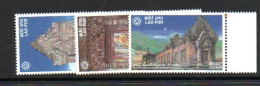 LAOS - 2003  - WAT PHOU SET OF 3 MINT NEVER HINGED - Laos