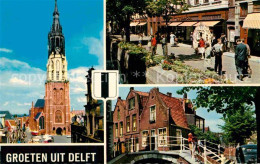 72763287 Delft Kirche Innenstadt Fussgaengerzone Bruecke Delft - Autres & Non Classés