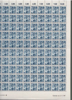 100   Timbres **    10 Pf   Coin Daté  1947  Feuille Entière Zone Française    Rhénanie-Palatinat - Rhénanie-Palatinat