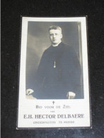Bidprentje Pastoor DELBAERE °1884 Poperinge +1930 Handzame Priester Brugge Onderpastoor Moere - Images Religieuses