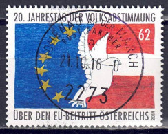 Österreich 2014 - EU-Beitritt, MiNr. 3145, Gestempelt / Used - Oblitérés