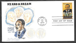 USA FDC Doris Gold Cachet, 1979 15 Cents Martin Luther King - 1971-1980