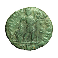 Roman Coin Valentinian I AE3 Thessalonica Nummus Gloria Romanorum Emperor 04133 - La Fin De L'Empire (363-476)