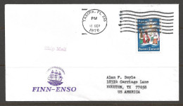 1976 Paquebot Cover Finland Stamp Used In Tampa Florida (18 Sep) - Lettres & Documents