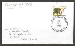 1999 Paquebot Cover Canada Stamp Used In Anchorage, Alaska (27 APR) - Lettres & Documents