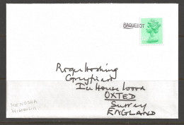 1980's Paquebot Cover, British Stamp Used In Kenosha, Wisconsin - Cartas & Documentos