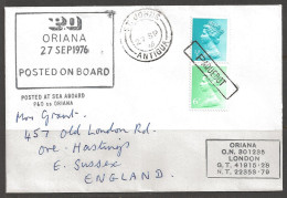 1976 Paquebot Cover, British Stamps Used In St. Johns Antigua  - 1960-1981 Ministerial Government