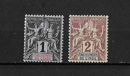 Inde - YT N° 1 Et 2 ** - Neuf Sans Charnière - Unused Stamps