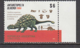 2015 Argentina Dinosaurs Fossils Complete Set Of 1 MNH - Unused Stamps