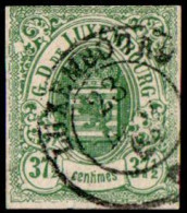 Luxemburg 1859 37½  C Green - 1859-1880 Coat Of Arms
