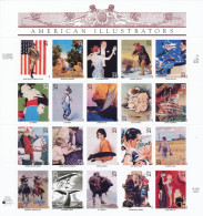 2001 American Illustrators - Sheet Of 20, Mint Never Hinged - Ongebruikt