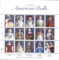 1997 American Dolls, 15 Stamps, Mint Never Hinged - Unused Stamps