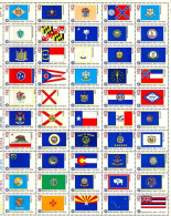 1976 Bicentennial State Flags - Sheet Of 50, Mint Never Hinged - Nuevos