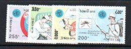 LAOS - 1992 - WORLD HEALTH DAY SET OF 4 MINT NEVER HINGED - Laos