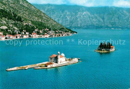 72760914 Perast Inseln Bucht Von Kotor Fliegeraufnahme Cetinje - Montenegro