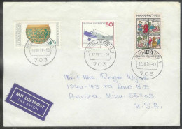 1976 Lufthansa Junker & Sachs, Boblingen (12.10.76) To USA - Lettres & Documents