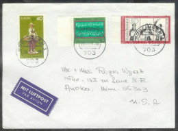 1976  With Europa, Weber & Gerhardt Stamps, Boblingen To USA - Storia Postale