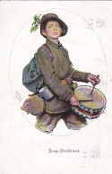 AK Jung-Deutschland - Junger Mann Mit Trommel - Künstlerkarte Simm - Patriotika - München 1916 (69406) - War 1914-18