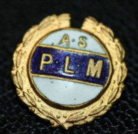 Insigne Ancien De Boutonnière De Rugby Ou Football Années 20 Club De Cheminots "A.S. PLM" French Soccer Pin - Uniformes Recordatorios & Misc