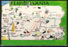 Map, United States, Pennsylvania, New - Carte Geografiche