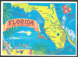 Florida, Map, Unused - Carte Geografiche
