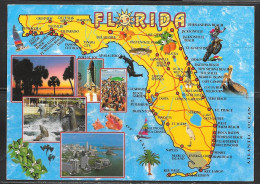 Florida, Map, Mailed 1995 - Landkarten