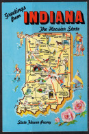 Map, United States, Indiana, New - Mapas