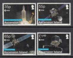 2014 Ascension Space Exploration Eesa Complete Set Of 4 MNH - Ascensión