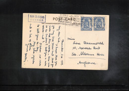 Belgium 1939 Canadian Pacific Liner EMPRESS OF BRITAIN Interesting Censored Postcard - Covers & Documents