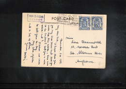 Belgium 1939 Canadian Pacific Liner EMPRESS OF BRITAIN Interesting Censored Postcard - Cartas & Documentos