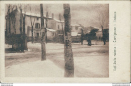 Bg415 Cartolina Cervignano Nevicata 1917 Provincia Di Udine - Udine