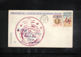 USA 1962 US Nuclear Sumarine USS Sam Houston - Commissioning Day Interesting Cover - Cartas & Documentos