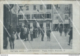 Be11 Cartolina Dall'italia Redenta Cervignano Piazza Vittorio Emanuele III - Udine